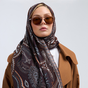 Bufanda Pashmina para Mujer, Diseño Étnico Vintage con Estampado Paisley Barroco, Acabado Mate, Tacto Suave, Sensación de Algodón, Ligera, para Todas las Temporadas - Product Image 5