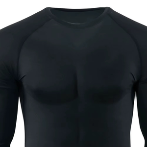 Rashguard Homme Personnalisé à Manches Longues, Qualité Supérieure, Faible MOQ, Couleurs Personnalisables, en Polyester/Nylon Respirant pour Entraînement MMA et Jiu Jitsu - Product Image 3