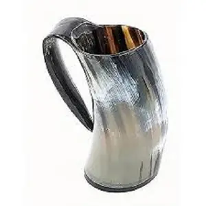 Personalized High Quality Natural OX Horn Cup Real Buffalo Horn Viking Drinking Mug