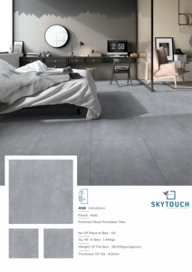 Moderno Clásico 400x400mm Azulejos de porcelana pulida 60x60cm Suelo gris para restaurantes Función de ladrillo refractario - Product Image 3