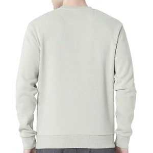 Vente chaude plaine coton polaire pull sweat impression personnalisée broderie col rond basics hommes sweats respirants - Product Image 3