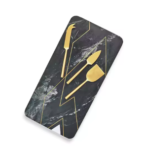 Planche à découper en marbre foncé double face Planche à découper de cuisine pour hôtel restaurant pour usage domestique Accessoires de cuisine Fournitures en vrac - Product Image 1