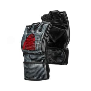 Noir blanc Logo personnalisé léger demi-doigt poinçonnage gants d'entraînement respirant Gym Fitness MMA gants - Product Image 4