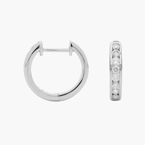 Elegantes pendientes de aro de diamantes de moissanita de plata 925, joyería clásica brillante de moda para todos los días para ocasiones especiales, bodas - Product Image 3