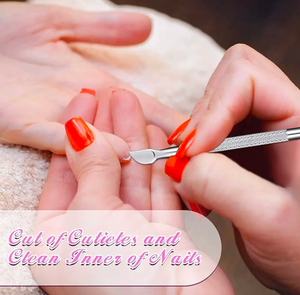 ที่ดันเล็บหนังกำพร้าแบบสองด้านที่ดันเล็บสเตนเลสสตีลของญี่ปุ่น8ชิ้น - Product Image 4