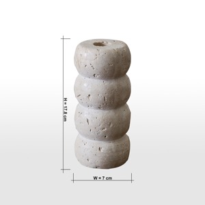 Clear <b>Glass</b> <b>Candle</b> <b>Holder</b> Modern Decorative Table Accent Stylish Centerpiece for Living Room Bedroom and Dining Decor - Product Image 5