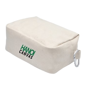 Bolso de lona de algodón ecológico para mujer Estuche de maquillaje Impreso personalizado Moda elegante con cremallera BSCI Vietnam - Product Image 5