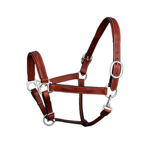 Haute qualité 100% cuir véritable cheval licou selle australienne couture à la main bride fantaisie pour Western Horse Racing Nylon - Product Image 1