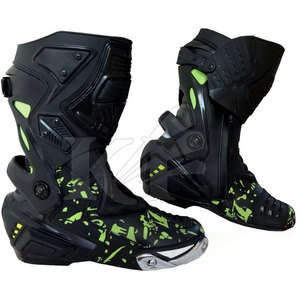 Botas de Cuero para Hombre Marca KEVEN IMPEX, Tallas Grandes, Transpirables, Personalizables con Nombre de Equipo, Superventas, para Motocicleta, Resistentes - Product Image 1