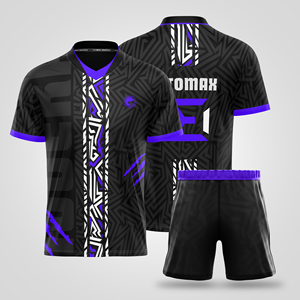 Maillots de football 100 % polyester de haute qualité, ensemble personnalisé imprimé par sublimation, service OEM pour clubs et équipes - Product Image 3