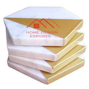 Posavasos Meble de alta calidad hechos a mano con logotipo personalizado Posavasos de mármol para uso doméstico y hotelero - Product Image 3