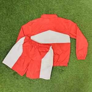 2026 OEM Custom <b>Men's</b> Windbreaker Short Set Relaxed Fit Panel Color Breathable Windbreaker Nylon Tracksuit Set Solid for <b>Summer</b> - Product Image 2