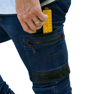 Chất Lượng Cao Cấp Bán Buôn Tùy Chỉnh Đa-Túi Làm Việc Hàng Hóa Jeans Cotton Co Giãn Thời Trang Quần Cho Nam Giới Làm Tại Ấn Độ - Product Image 3