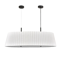 Lustre suspendu LED double tambour à hauteur réglable pour îlot de cuisine, style plafonnier Comfort Inn
