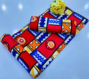 100% Polyester African Wax Print <b>Fabric</b> 45 Width Ankara Style Textile for Clothing & Crafts - Product Image 1