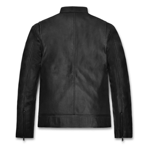 Chaqueta de Cuero de Moda para Hombre, Chaqueta de Cuero Genuino de Cordero, Chaqueta de Cuero Clásica y Elegante para Hombre de Alta Calidad - Product Image 2
