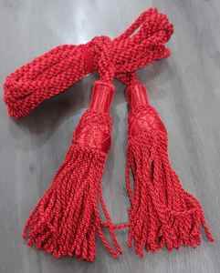 2025 Couleurs et Tailles Personnalisables WOK Haute Qualité 100% Polyester Écologique Haute Ténacité Soie Tresse à Franges Rouge pour Textile de Maison - Product Image 4