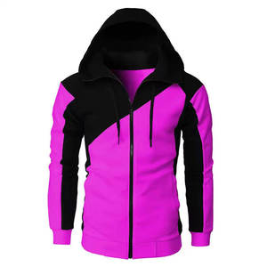 Sweat à capuche thermique sport personnalisable de haute qualité pour hommes avec panneau de fermeture à glissière vierge imprimé en 3D pour l'hiver - Product Image 5