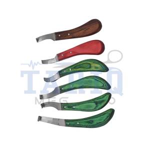 Couteau à sabot maréchal-ferrant Outil professionnel de soin et de nettoyage des sabots de cheval par TARIQ MFG CO CE ISO - Product Image 1