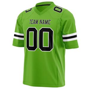 Vente en gros de maillots de football américain pour hommes, logo de l'équipe personnalisé, uniforme de football léger en tissu à séchage rapide pour les entraînements et les matchs - Product Image 6