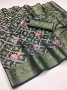 Dernier Designer Doux Soie Tissage Bordure Saree Par Fab Zone - Product Image 4