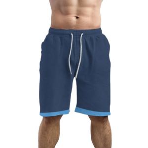 กางเกงขาสั้นคาร์โก้เรียบง่ายสำหรับผู้ชาย ใส่สบายในฤดูร้อน ลายพิมพ์ดิจิทัล กันน้ำ ระบายอากาศ พร้อมเชือกผูกเอว - Product Image 2