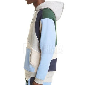 Sudaderas con Capucha para Hombre en Bloques de Color al por Mayor, Última Moda, Sudaderas Personalizadas con Capucha para Hombre, Ropa Urbana, Sudaderas con Capucha de Panel de Talla Grande - Product Image 4