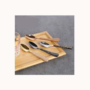 Royal <b>Gold</b>/Silver /Rose <b>Gold</b> /<b>Black</b> Plated With Multi Color Designer Resin Handle <b>Cutlery</b> Set for Hotel Tableware Set - Product Image 1