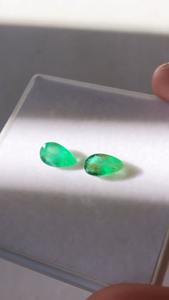 ลูกแพร์สีเขียวมรกตธรรมชาติขนาด4.56กะรัตได้รับการรับรองว่าเป็นอัญมณี AAA สำหรับขัดเครื่องประดับ - Product Image 6