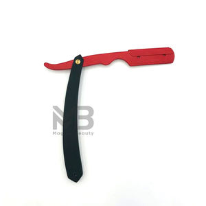 Maquinillas de afeitar manuales profesionales de acero inoxidable con mangos de bambú/madera para hombres Suministros de barbería Pedidos a granel - Product Image 3