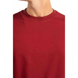 Camiseta Deportiva de Algodón/Bambú de Corte Regular, Holgada, con Estampado Sólido, Talla Grande, Modelo MN-TS-WS25-033 - Product Image 4