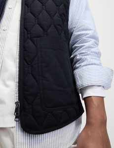 <b>Men's</b> Classic <b>Gilet</b> Jacket Sleeveless Polyester Vest Winter Warm Outdoor Casual Workwear Wind Resistant Body Warmer Daily Cotton - Product Image 4