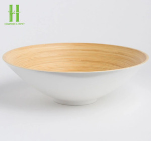 ¡MEJOR VENDEDOR! Cuenco de madera de bambú desechable hecho a mano respetuoso con el medio ambiente, cesta de frutas, almacenamiento duradero, apto para microondas, comida vietnamita - Product Image 5