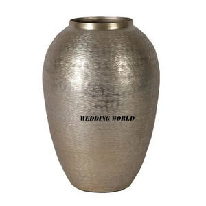 Vase à fleurs en métal de taille personnalisée forme ronde porte-fleurs fantaisie de haute qualité classique élégant nouveauté vase à fleurs en métal - Product Image 4