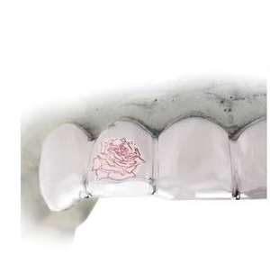 Joyería Hip Hop para Hombre de Alta Calidad, Plata de Ley 925 con Baño de Rodio, Grillz de Una Sola Pieza, Personalizable, con Piedra Morganita - Product Image 1