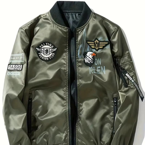 Chaqueta de Invierno de Alta Calidad Hecha a Medida con Lona Recubierta, Unisex, para Equipos de Béisbol de Secundaria, Estilo Urbano, Económica, Boomletcorp - Product Image 1