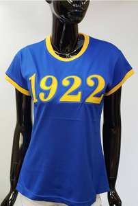 Top vente femmes été 100% coton T-Shirts imprimé respirant col rond manches taraudées fille t-shirts microfibre - Product Image 3