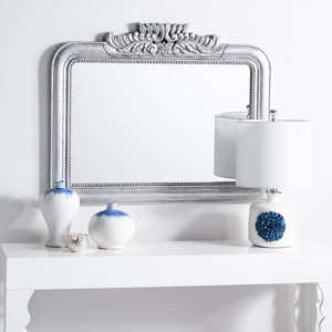 Elegante Espejo <span class=keywords><strong>de</strong></span> Pared Horizontal con Marco <span class=keywords><strong>de</strong></span> Hojas <span class=keywords><strong>de</strong></span> Acanto, Estilo Luis XVI Francés, <span class=keywords><strong>para</strong></span> <span class=keywords><strong>Chimenea</strong></span>, Decoración Clásica <span class=keywords><strong>para</strong></span> el Hogar - Product Image 2