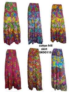 กระโปรงวินเทจผ้าคอตตอนแมนดาลาสำหรับผู้หญิง GM-SK0110กระโปรงเอวแบบธรรมชาติระบายอากาศได้ดี - Product Image 2