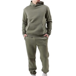 OEM Custom Logo Unisex Streetwear Printed Tracksuits Regular Fit Sweats Suit Training Wear Blank Sweatpants and Hoodie Set - Product Image 1