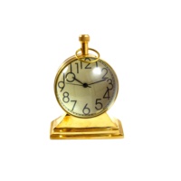 Horloge analogique nautique en alliage de laiton durable avec boule de 2 pouces, pour table, bureau, étagère, base, style antique européen, Noël, remise de diplôme