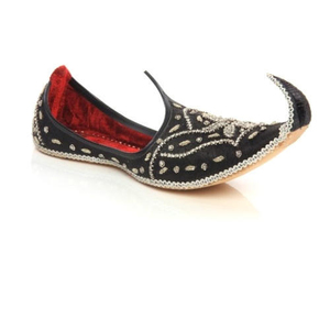 Chất Lượng Hàng Đầu Cho Nam Khussa Pakistan OEM Thiết Kế Thêu Bán Chạy Khussa Phẳng Punjabi Nam Khussa Màu Vàng/Màu Vàng Lý Do - Product Image 2