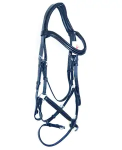 Anatomical Grackle Bridle FSS Mexican Figure 8 Freeway MonoCrown Shaped Padded Wholesale High Quality Horse Leather Bridle Horse