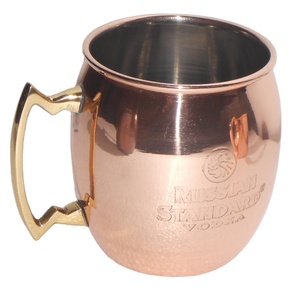 Hot Selling Moscow Mule Copper Mugs Hammered Cups Stainless Steel Copper Plating Moscow Mule Mug Wholesale - Product Image 1