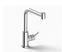 Mitigeur de salle de bain moderne et élégant en laiton, fabriqué en Italie, monotrou, monocommande, à poser sur le plan, avec garantie de 2 ans, pour l'exportation.