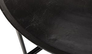 Table basse en métal massif avec construction durable et design minimaliste pour les meubles de salon de style et les intérieurs confortables - Product Image 3