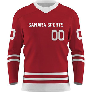 Camisetas de hockey sobre hielo de calidad internacional Popular Durable Jersey Hockey de secado rápido Camisa de hockey sobre hielo Sublimación completa por encargo - Product Image 1