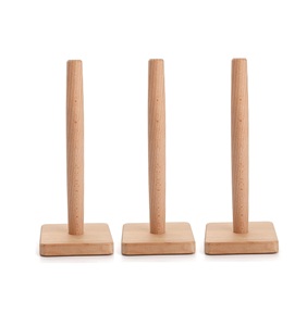 Paquete de 3 toalleros de papel de madera, toallero de papel para encimera de granja, soporte para rollo de tejido, organizador de colgador de papel - Product Image 1