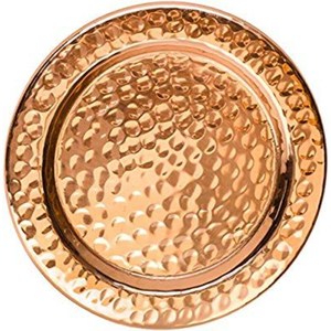 Stylish Brass <b>Tea</b> & Coffee Serving Coaster Round Gold Color for Home & Restaurant Drinks Serving Coaster with Holder - Product Image 2