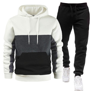Ensemble de survêtement sport hip-hop en deux pièces pour hommes et femmes, sweat-shirt et pantalon de jogging en molleton technique, pour la saison printemps-automne - Product Image 2